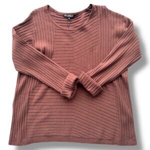Picadilly Textural Stripe Pullover Sweater NWT